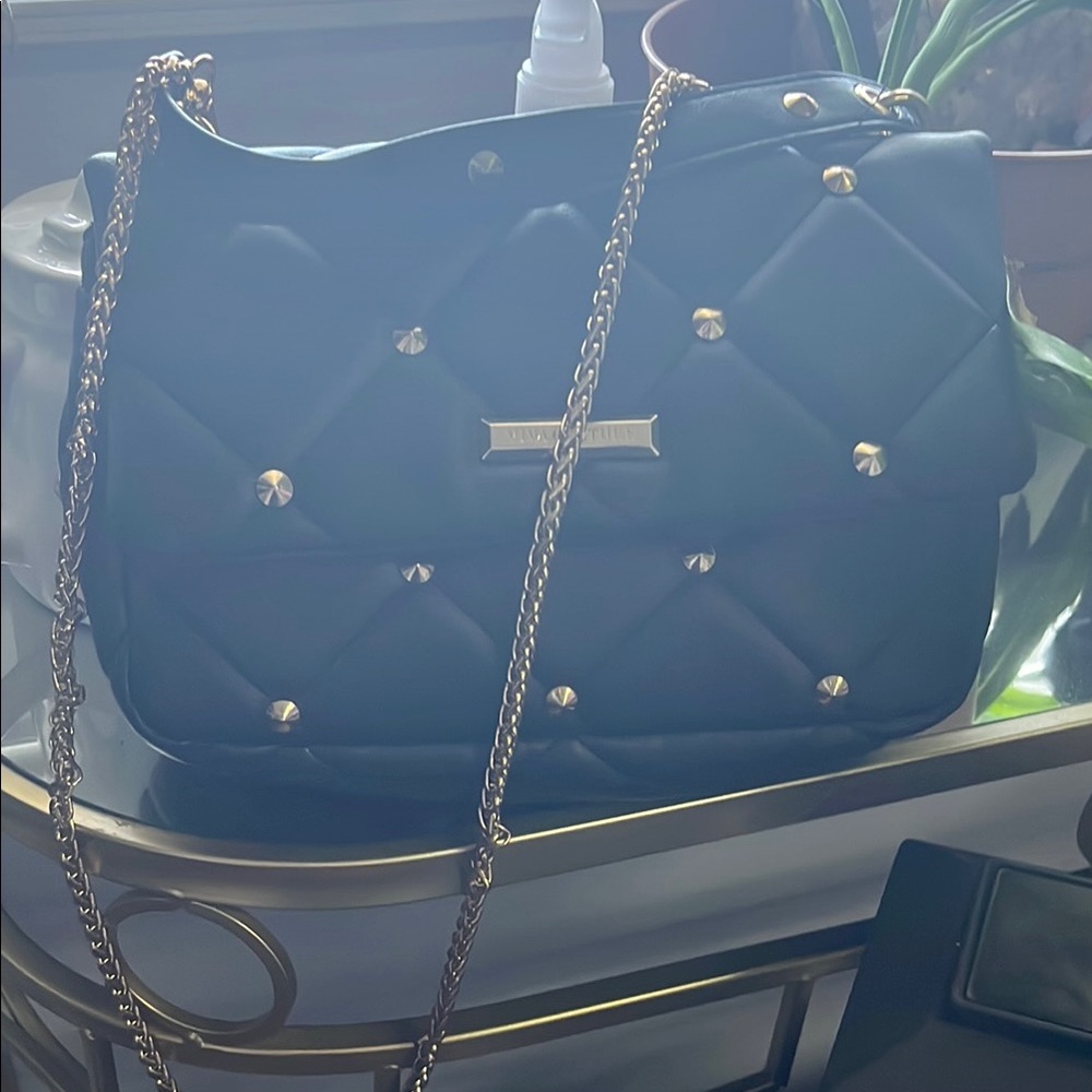 Black Quilted Chain Shoulder Bag